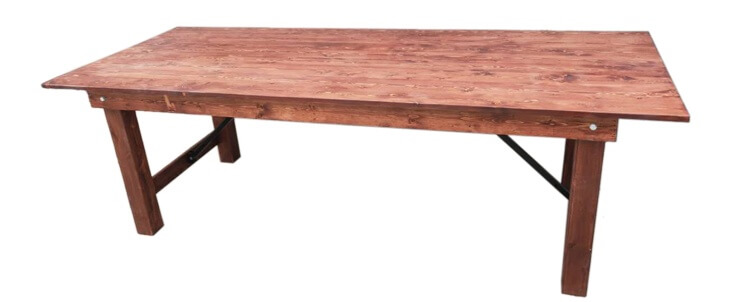pine folding table