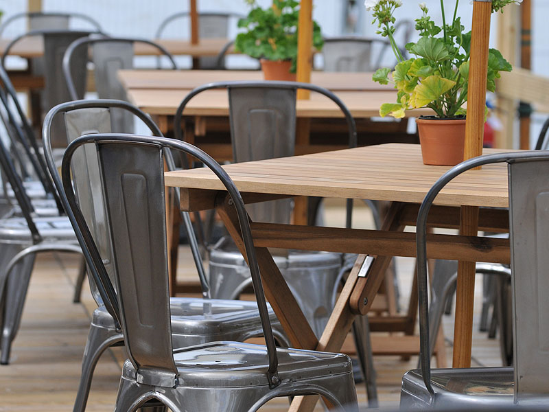 black metal tolix chair