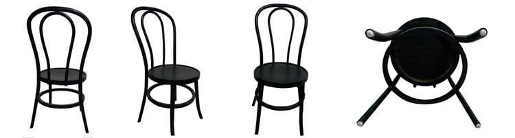 black thonet chairs wood