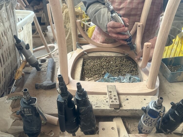 cross back dining chair bulk