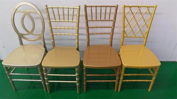 different gold color