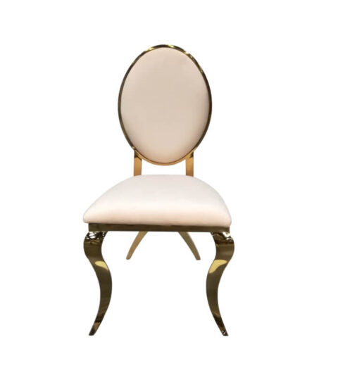 Fork Leg Round Back Wedding Stainless Steel Chair