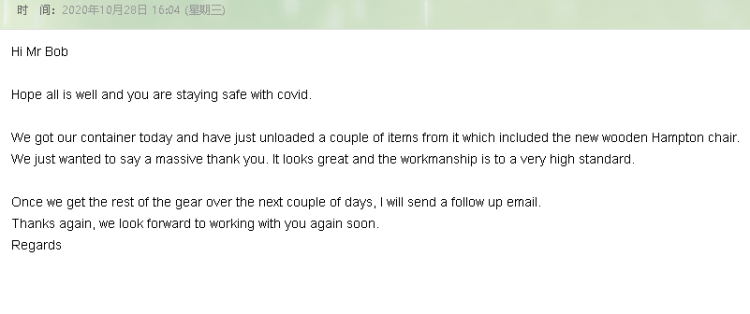 hampton chairs feedback