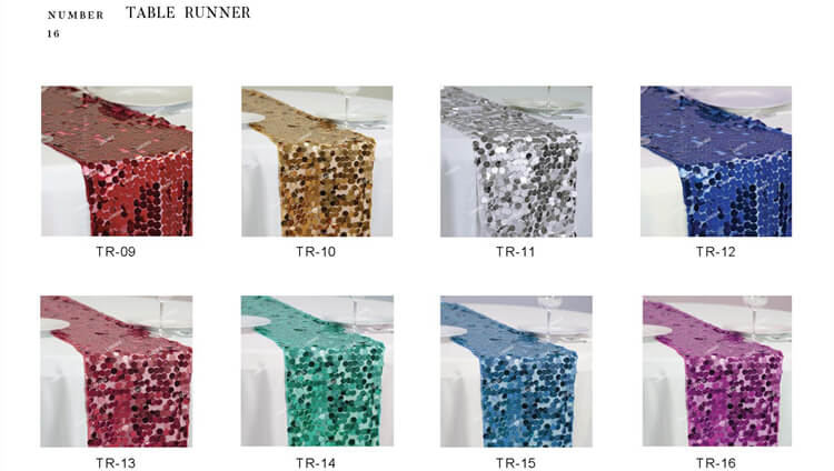 Tabletop with the table runner