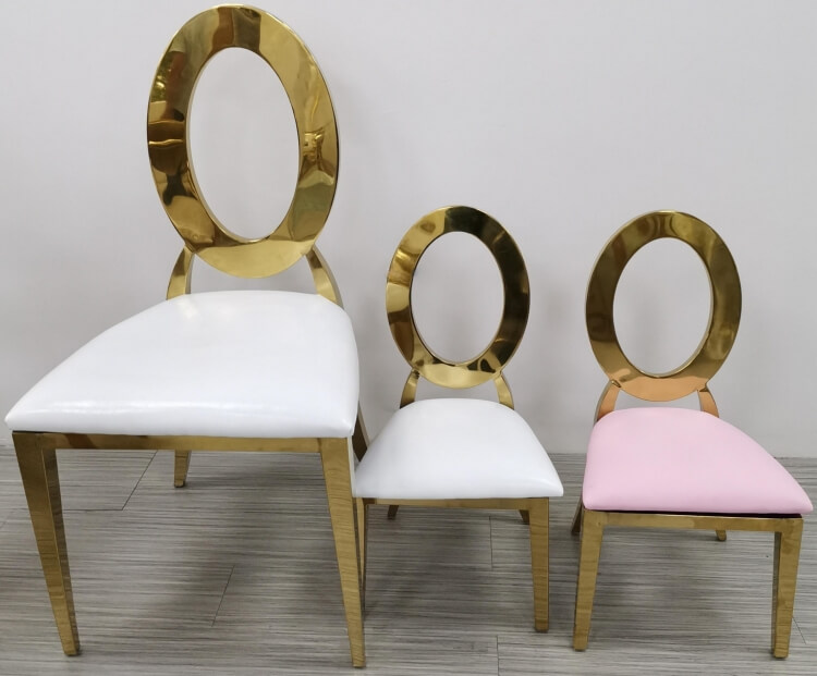 kid o back stainless steel chair