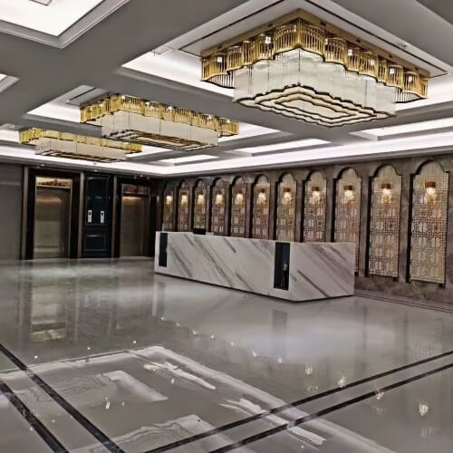 large tiered chandelier