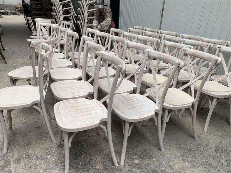 lime wash cross back chairs wholesale