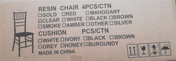 main mark of resin chiavari chairs