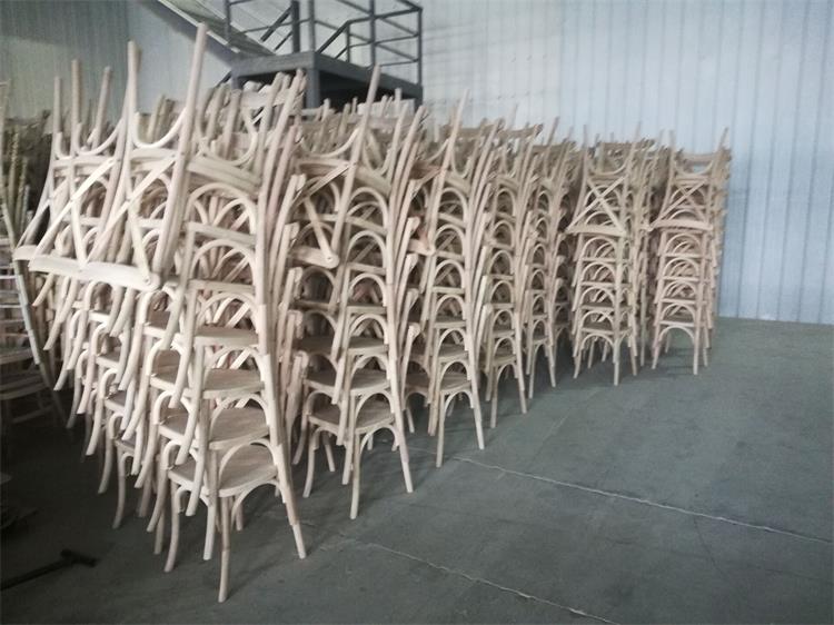 mass production of crossback chairs