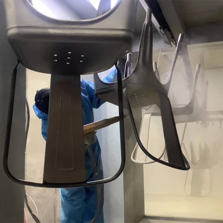 metal tolix chair painting