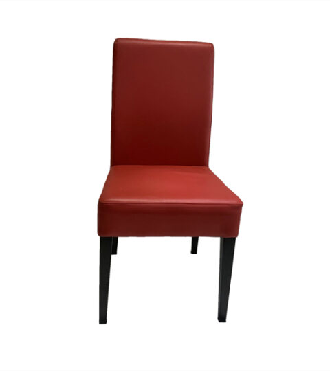Red Leather Dining Chair