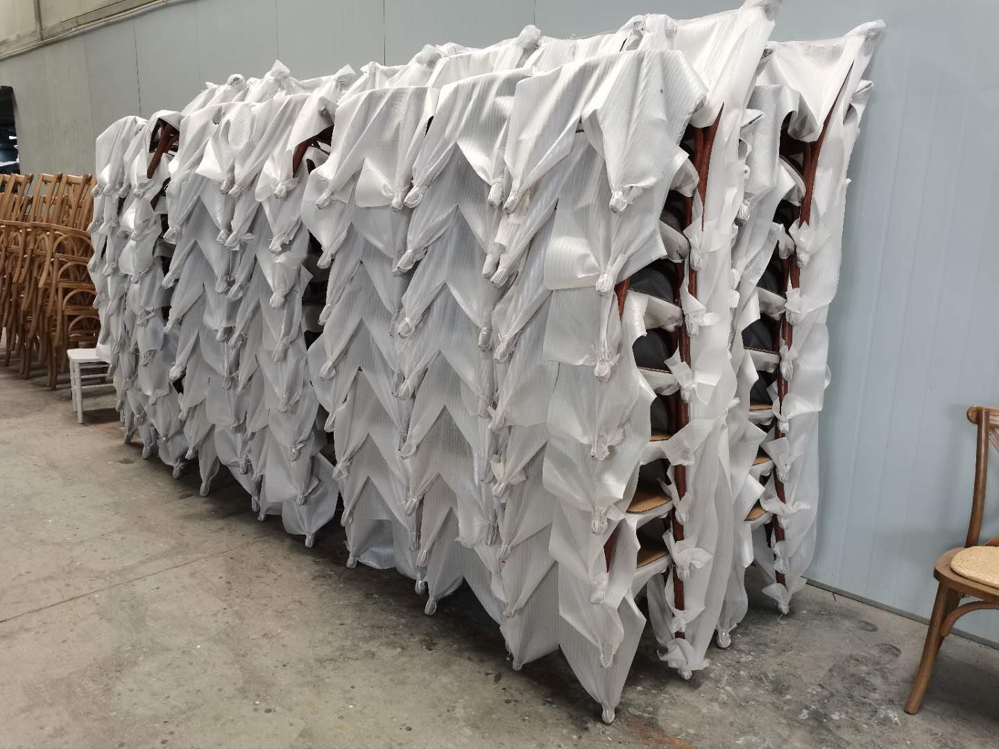 stackable x back chairs