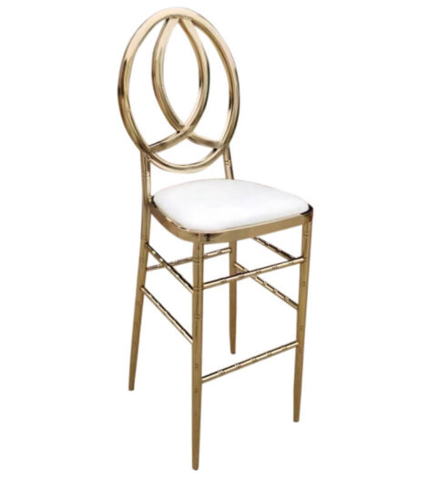Gold Stainless Steel Bar Chair