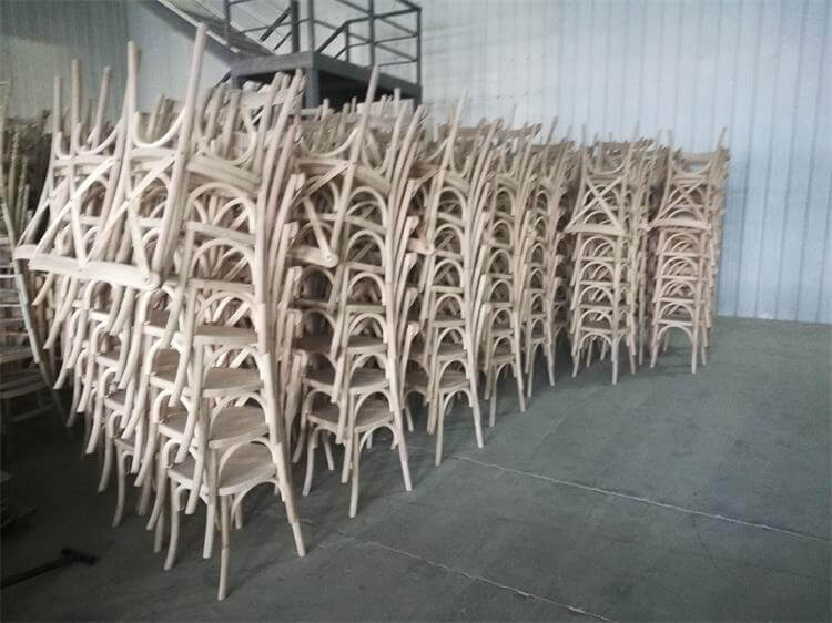 unpainted crossback chairs