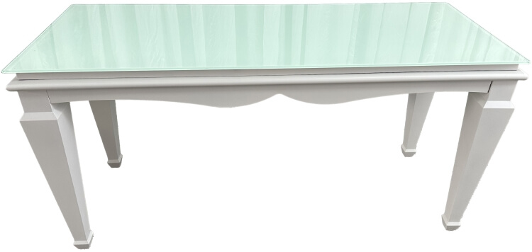 White Bride And Groom Head Table