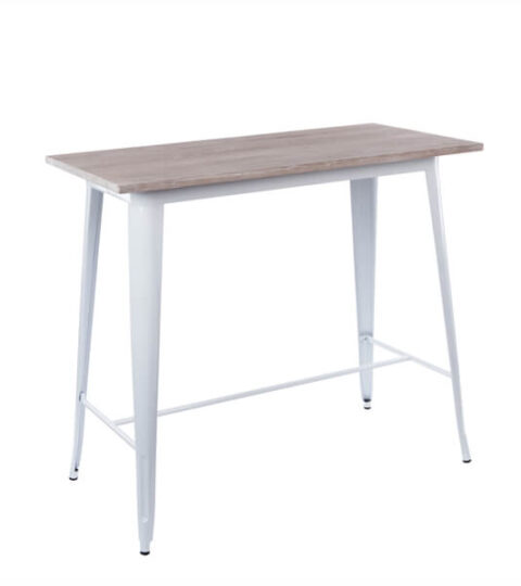 White Metal Tolix Bar Table