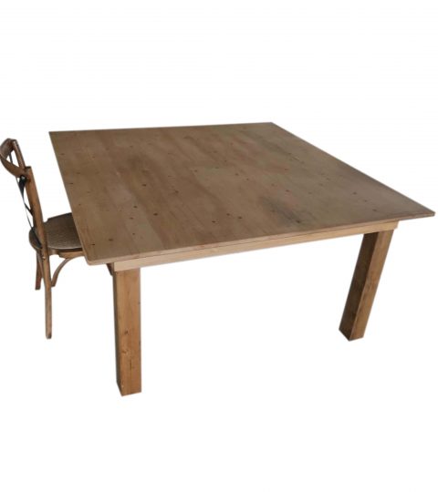 Wood Square Dining Table
