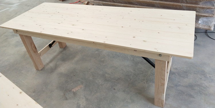 rustic folding table