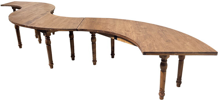 wooden farmhouse table wholesale