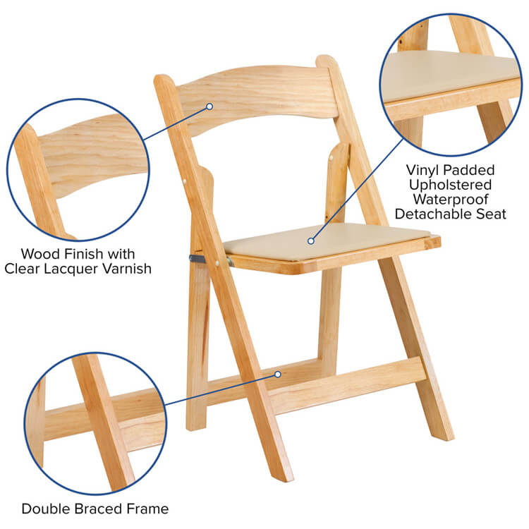 Wooden Folding Chairs Wholesale
