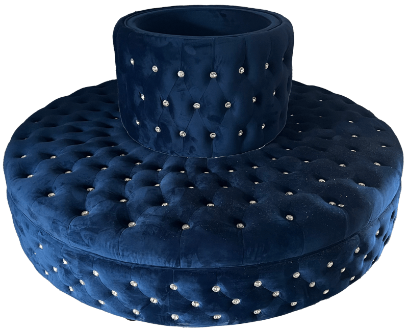 blue round sofa bulk