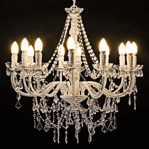 crystal glass chandelier