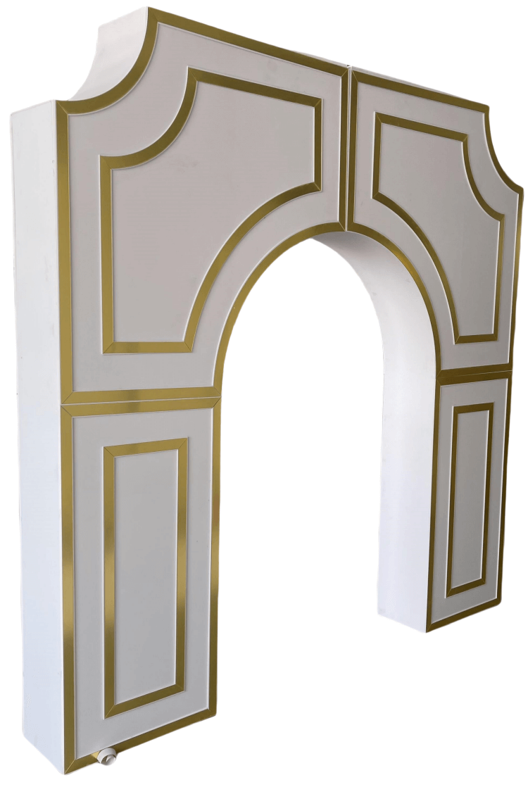 gold Elegant background bracket wedding arch