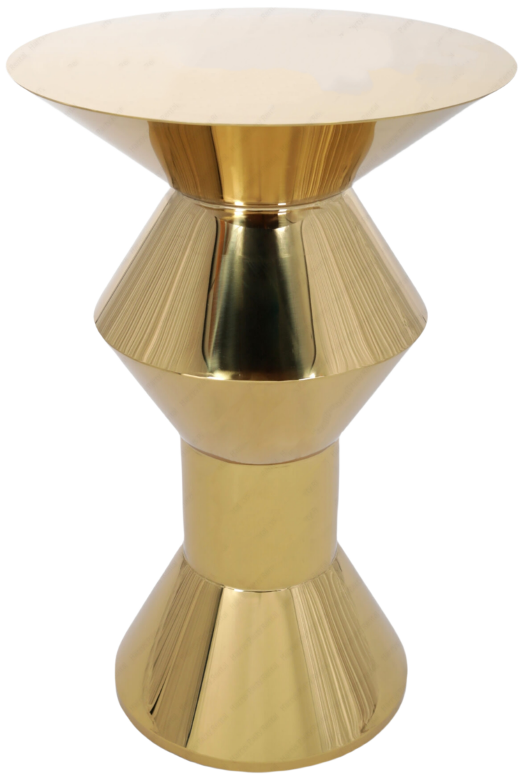 gold stainless steel table