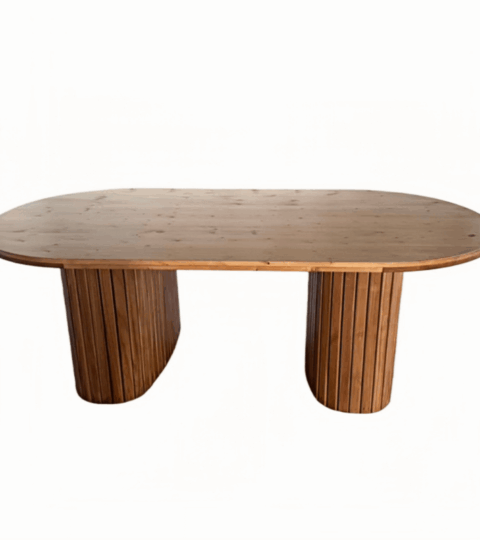 Solid Wood Oval Dining Table