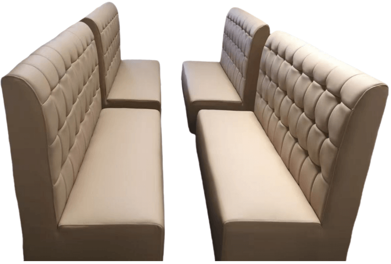 white restaurant booth factory