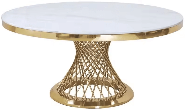 white stainless steel table